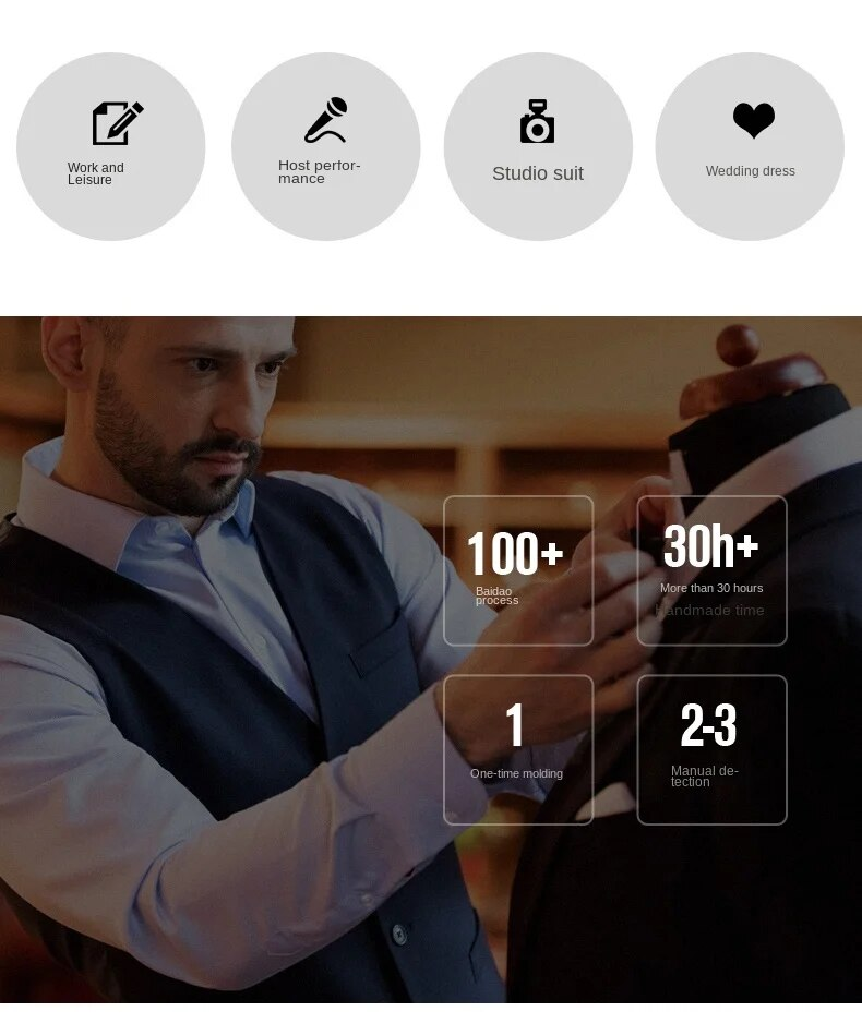 High Quality Men Suit Set Blazers Business 3 Pieces Formal Vest Pants Full Coats 2024 Wedd Elegant Jackets Free_autovado.com