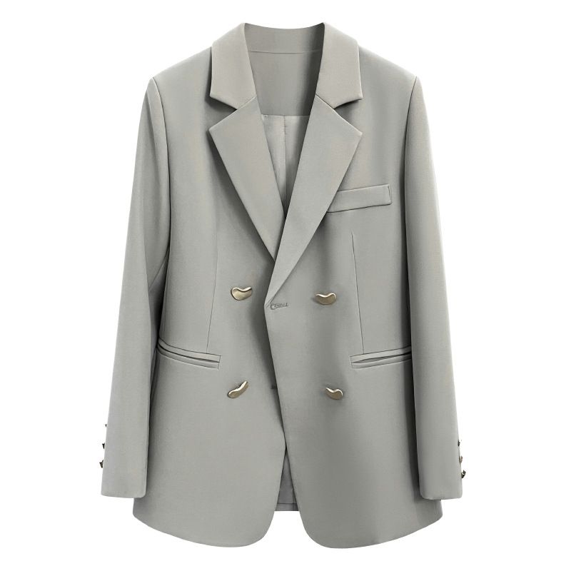 Women's Coat Long Sleeve Blazers Elegant Solid Color_autovado.com