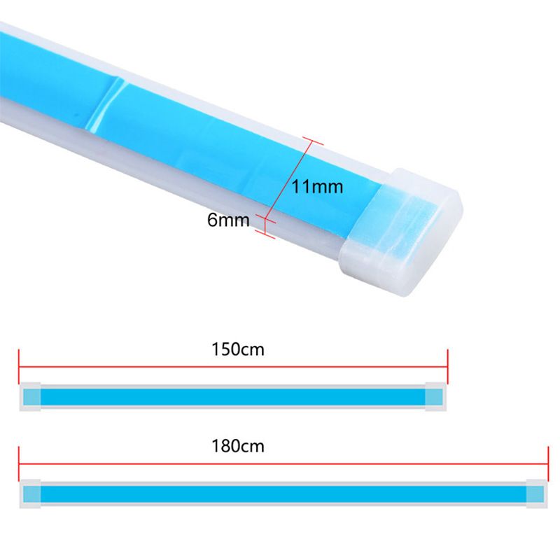 12V Start Scan Lighting Daytime Running Hood Strip Waterproof Car DIY Neon Through Light_autovado.com
