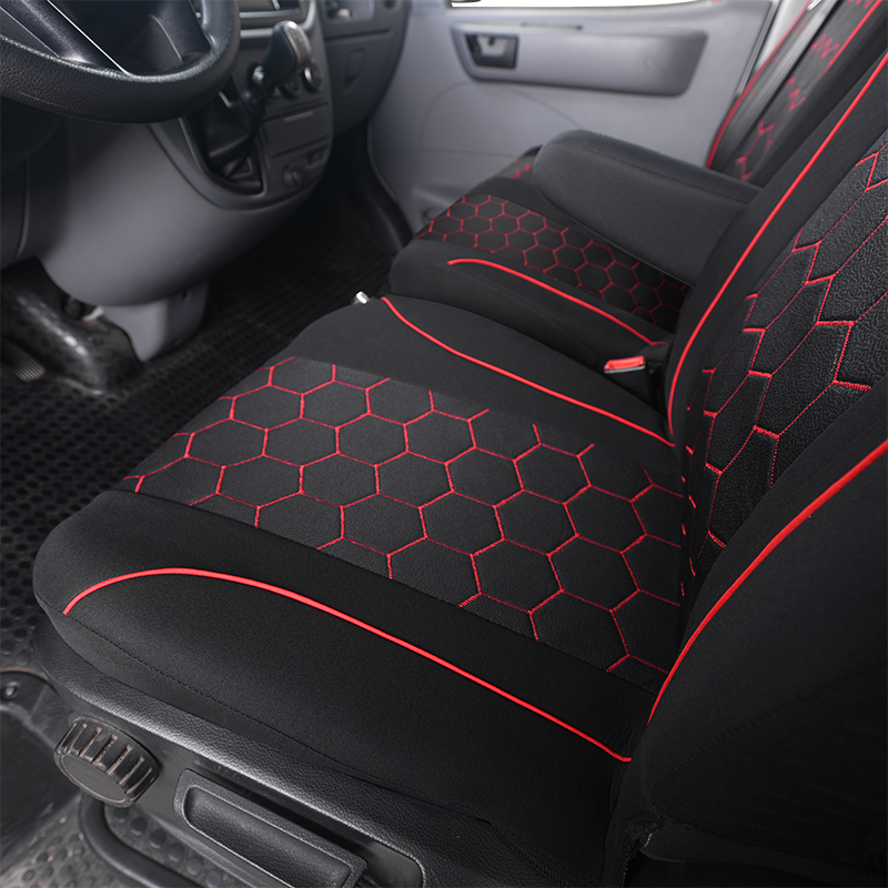 Universal 2+1Heavy Duty Van Seat Covers With Soccer Print Fits Most Trucks,For Nissan Primastar,For Vauxhall Vivaro,For_autovado.com