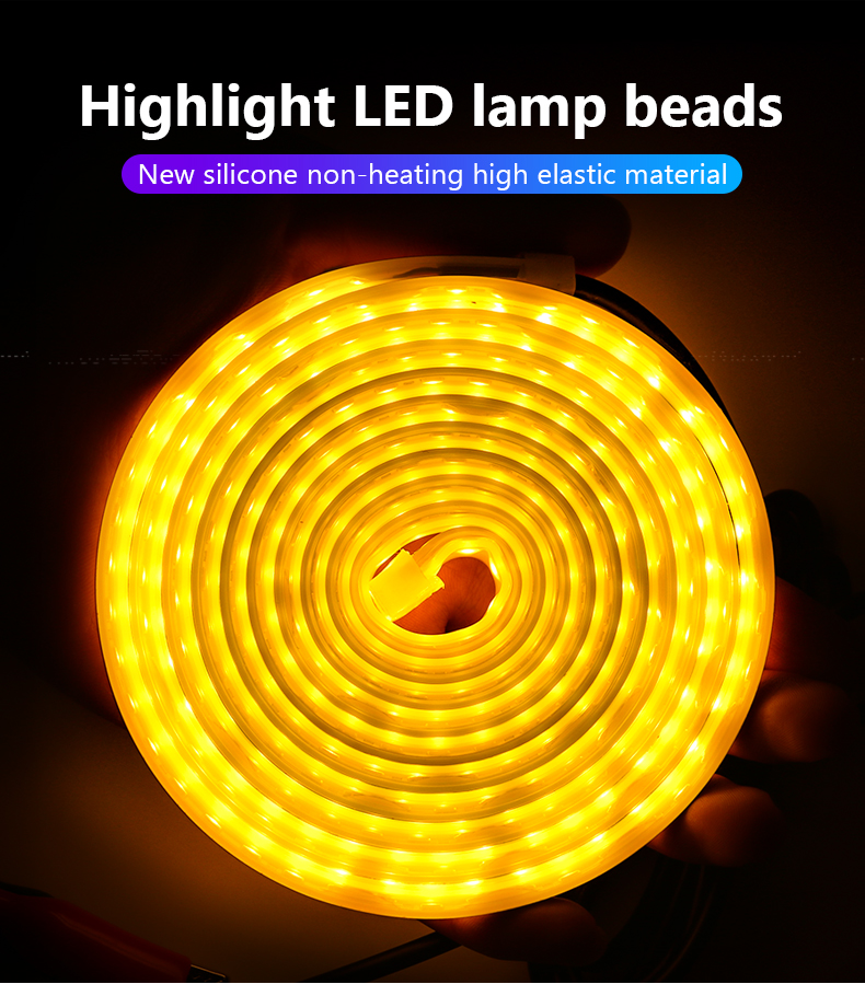 LED Car Hood Atmosphere Lght Strip Waterproof Auto Exterior Decoration Lighting Decorative Headlights Ambient Lamp 12V Universal_autovado.com