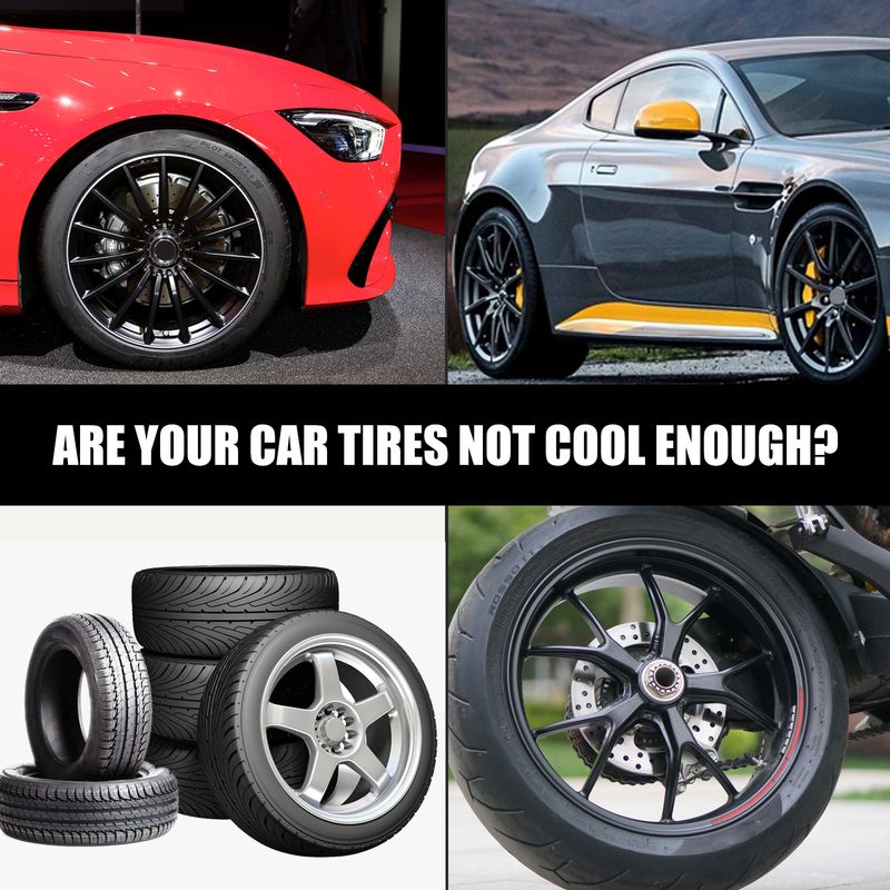 Rayhong 4pcs/set Tire Paint Pen, Car Tire Letter Pen Decorative Modification Supplies Graffiti Tracing Birthmark Pen_autovado.com