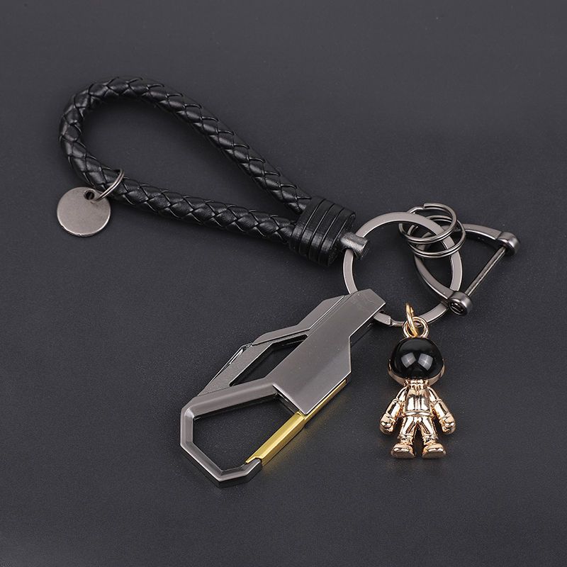 Internet Celebrity Ins Astronaut Car Key Chain Trendy Cool Personality Creative Astronaut Key Pendant Horseshoe Buckle Men And Women_autovado.com