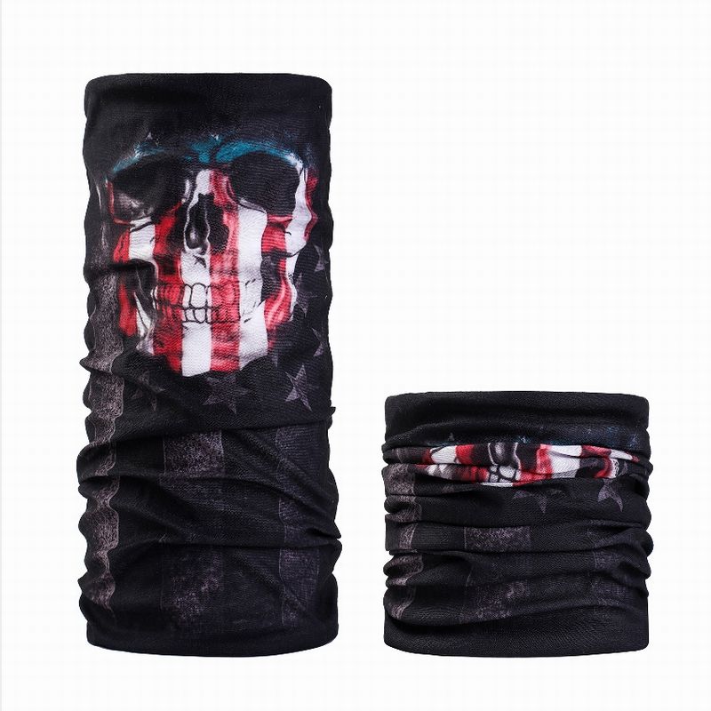Magic Headscarf Men, Autumn And Winter Sun Protection, Outdoor Cycling Face For Women, Versatile Dustproof Ghost Skull_autovado.com