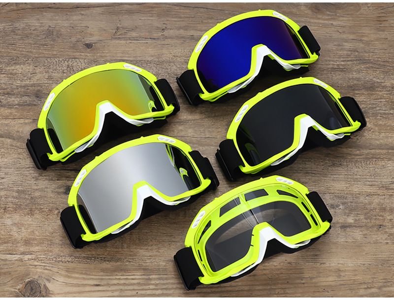 Motorcycle Goggles Off-Road Bike Windproof Sunglasses For Mountain Cycling Motocross Helmet Visor With Interchangeable Lenses_autovado.com