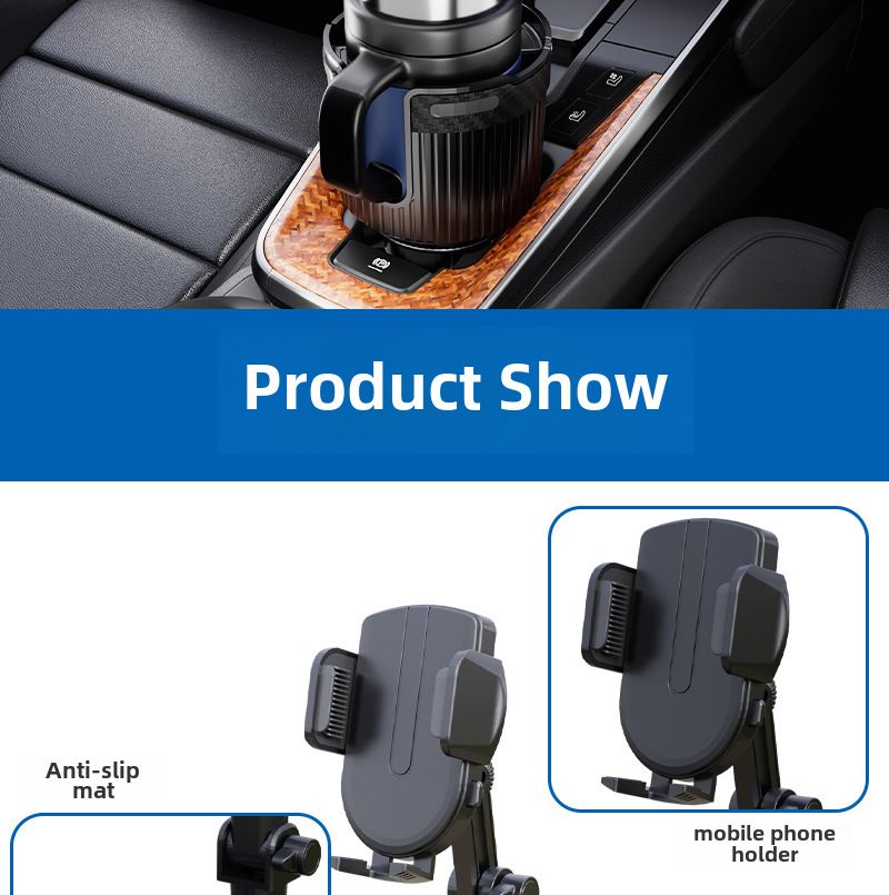 Factory Direct Sales car water cup holder mobile phone holder large vacuum cup car drink holder new car cup holder_autovado.com