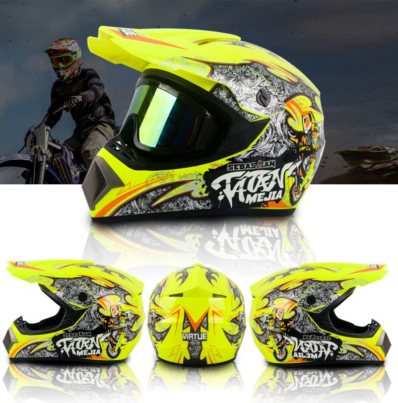Electric beach Cross country helmet Mountain downhill cool full helmet kids teen kart helmet_autovado.com