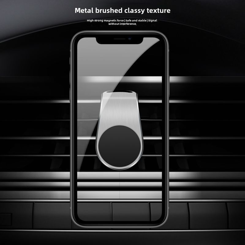 Cross-border hot selling magnet car phone holder car car air outlet L bracket holder factory wholesale_autovado.com