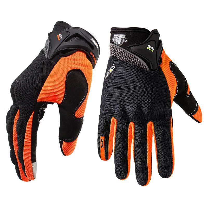 Off Road Fall, Anti Slip, Breathable Riding Racing Motorcycle All Finger Gloves For Men's Summer Knight Equipment_autovado.com