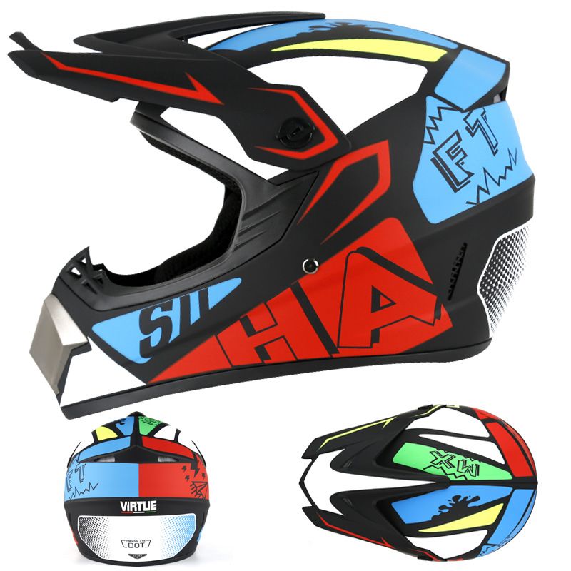 Electric beach Cross country helmet Mountain downhill cool full helmet kids teen kart helmet_autovado.com
