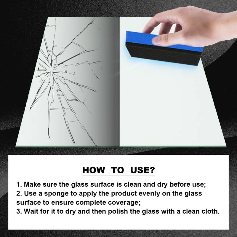 HOMONTH Diamond Flex Glass Shield, Nano-Reinforced Glass Repair Adhesive Glass Cracks Repair Adhesive_autovado.com