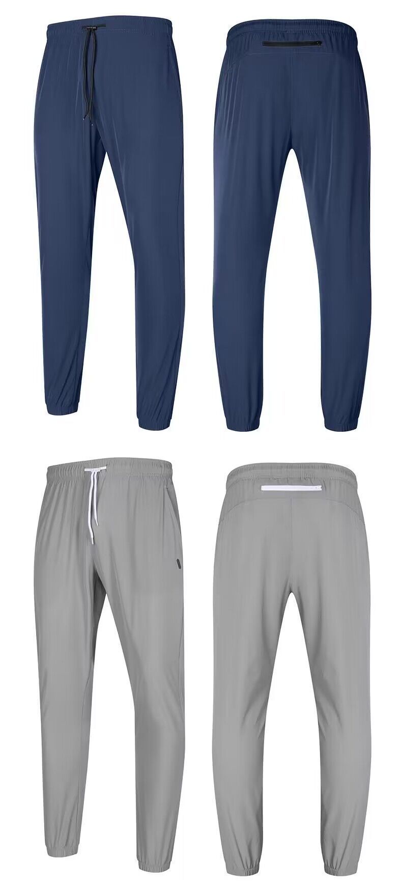 Men's Clothing Sports Trousers Thin Fitness Running Casual Pants Slim Elastic Quick-Drying Breathable Trousers_autovado.com