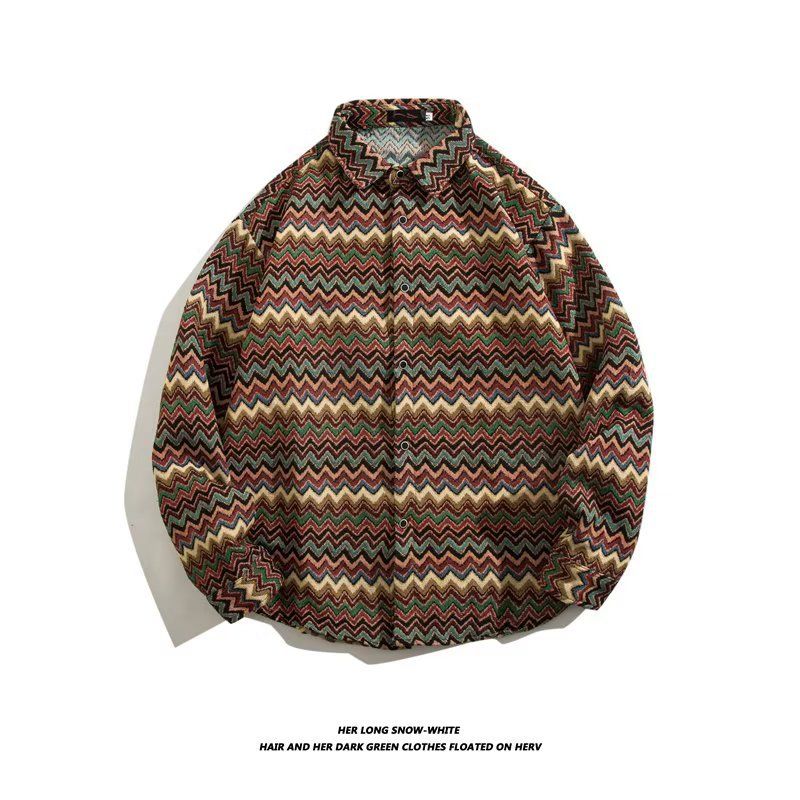 Men's clothing retro plaid shirt women's jacket autumn shirt casual cardigan chic top_autovado.com