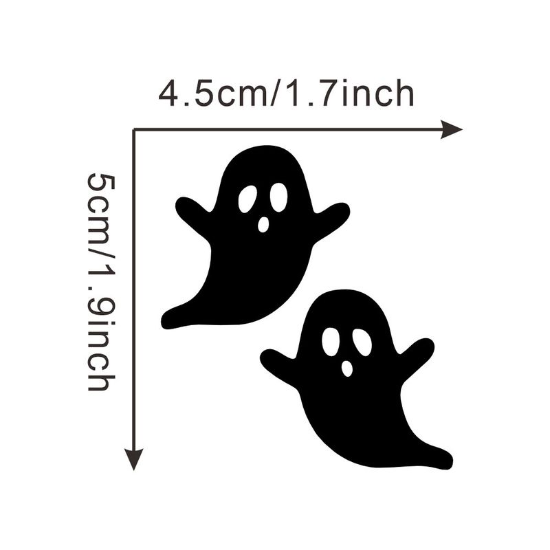 Ghostly Funny Halloween Decoration Car Rearview Mirror Window Wall Home Sticker_autovado.com