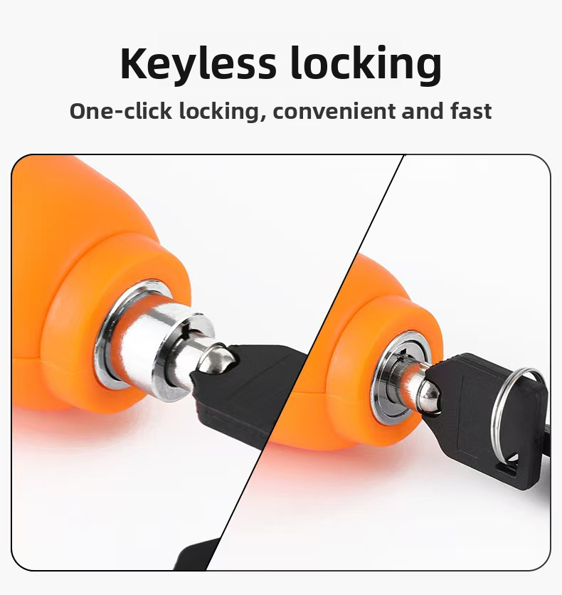Throttle Handlebar Alarm Bicycle Universal Alloy Electric Brake Anti-theft Motorcycle Lock Mountain Bike_autovado.com