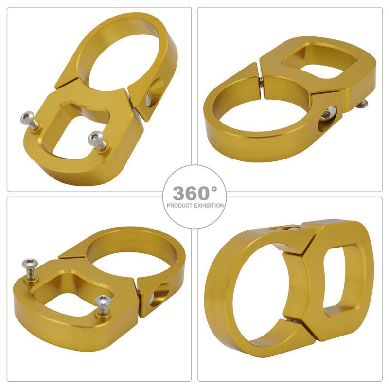 Aluminum Alloy Motorcycle Dashboard Mount Bracket For Off-Road E-Bike Customization - Lightweight & Durable (4x7x1cm, Black/Gold/Orange)_autovado.com