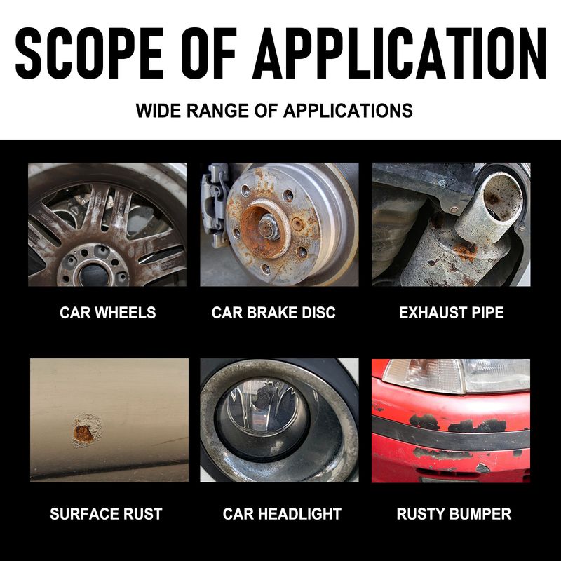 Homonth Wheel Paint Removal Iron Spray, Automobile Metal Rust Refurbishment Anti-Rust Care And Maintenance Cleaner_autovado.com