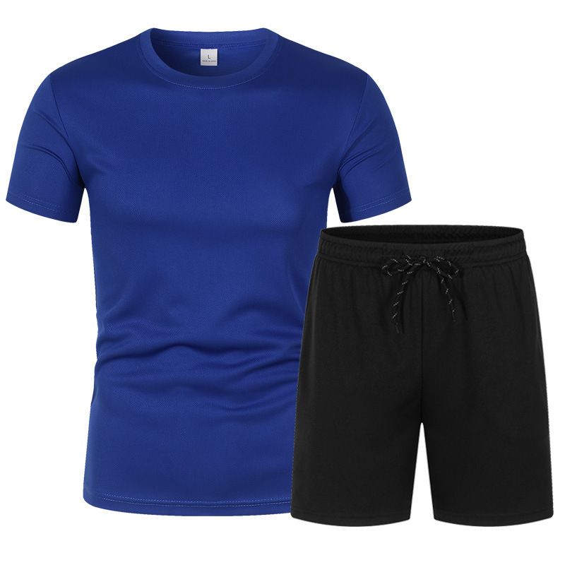 Men's Clothing Casual Spot T-Shirt Shorts Thin Breathable Sports Suit_autovado.com