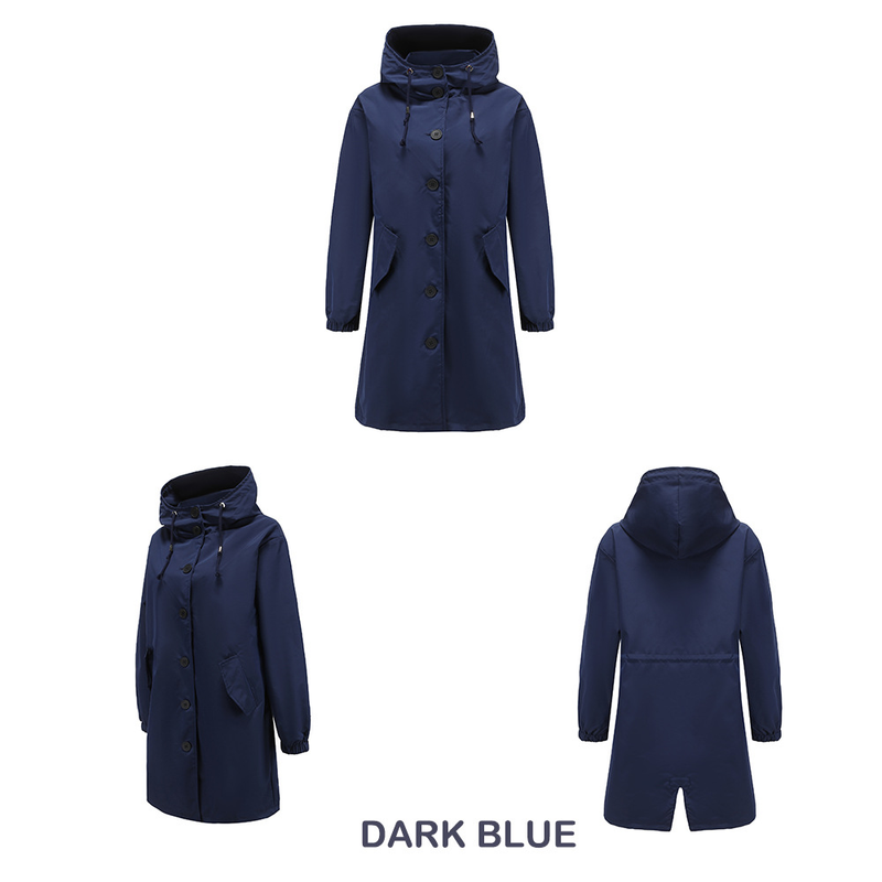 new anti splash hooded windbreaker women's casual long coat women's loose large size outdoor windbreaker 23_autovado.com