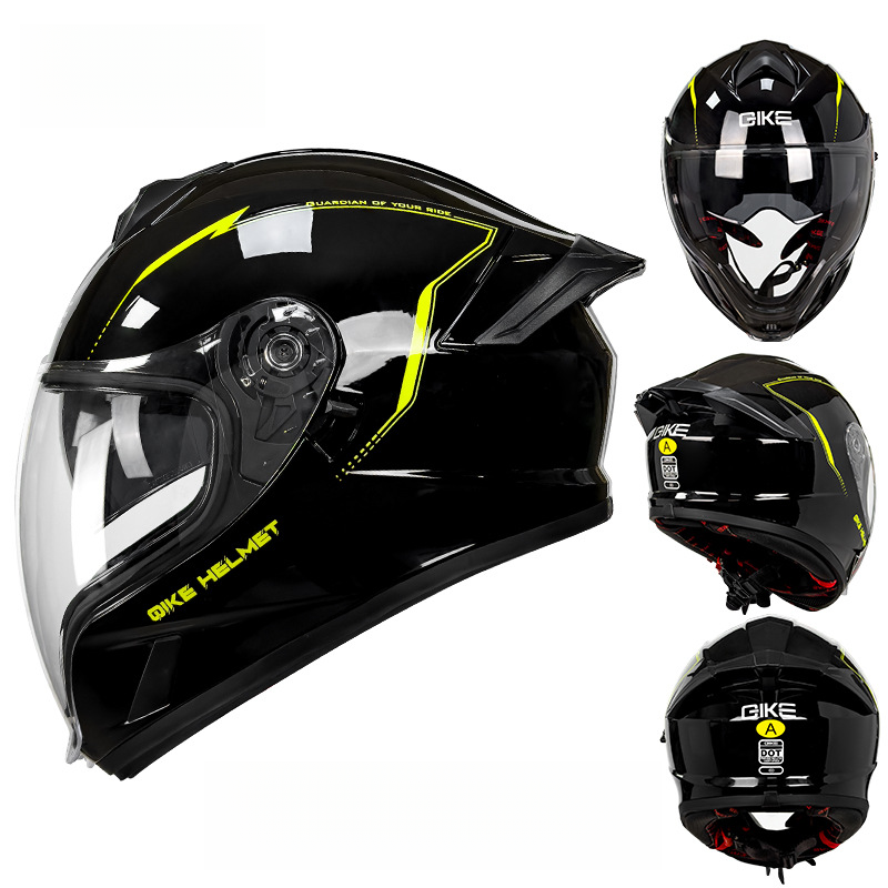 Cycling With Dual Lenses Men Women, Large Tail Wing, 3C Motorcycle Riding, Cool And Personalized Safety Full Helmet For_autovado.com