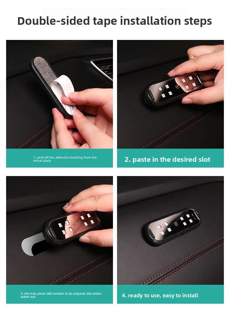 Car Warning Door Lighting LED Colorful Flashing Atmosphere Welcome Anti-Collision Anti-Rear-End Light No Wiring Required_autovado.com