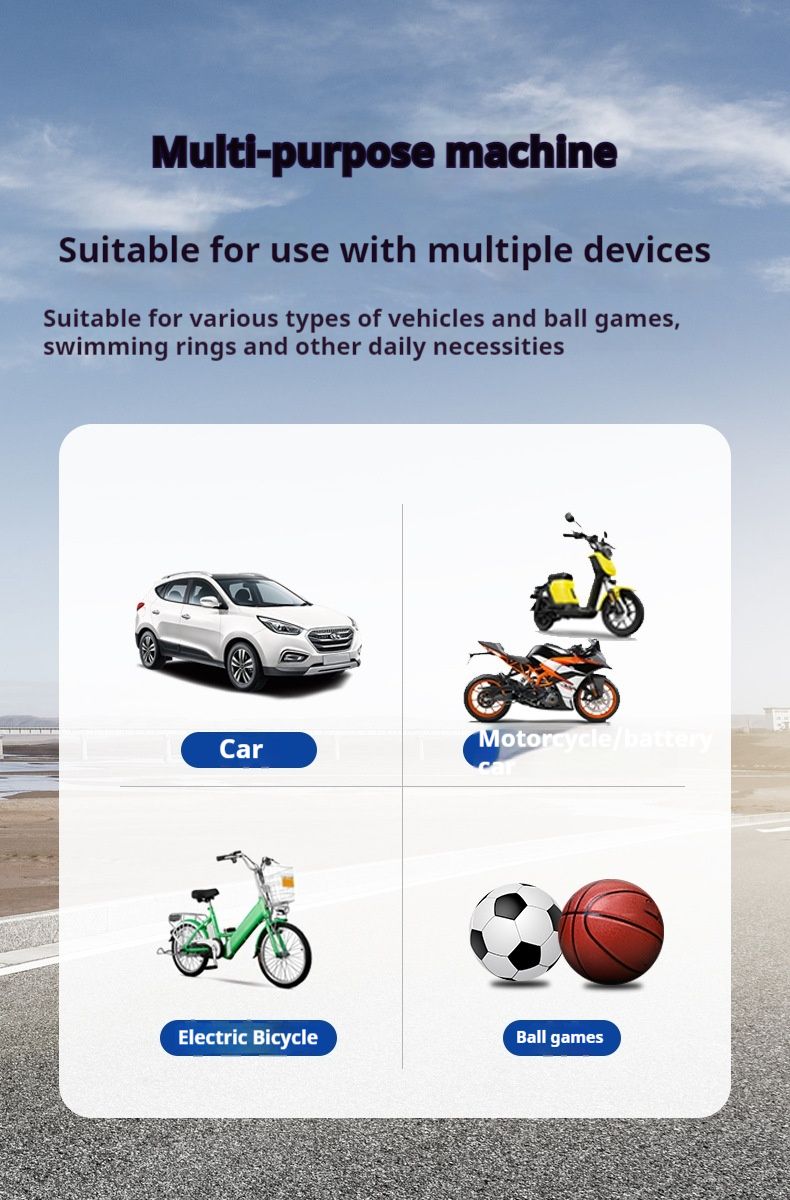 Car mounted inflation pump, portable electric car tire inflation pump, automatic high pressure_autovado.com