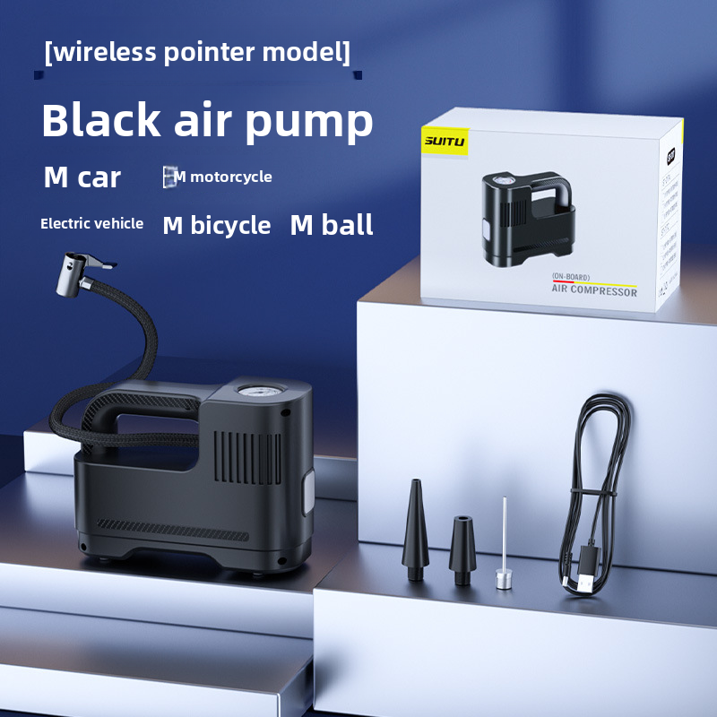 Portable Multifunctional Tire Car Pump Inflator Machine Air Tube_autovado.com