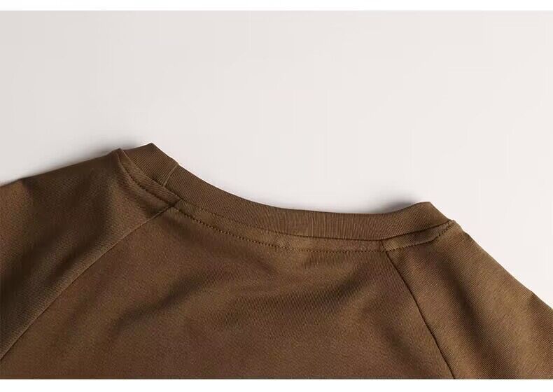 Men's Clothing Long-Sleeved Sports T-Shirt Cotton Training Suit Casual Thin Top Running Fitness Bottom_autovado.com