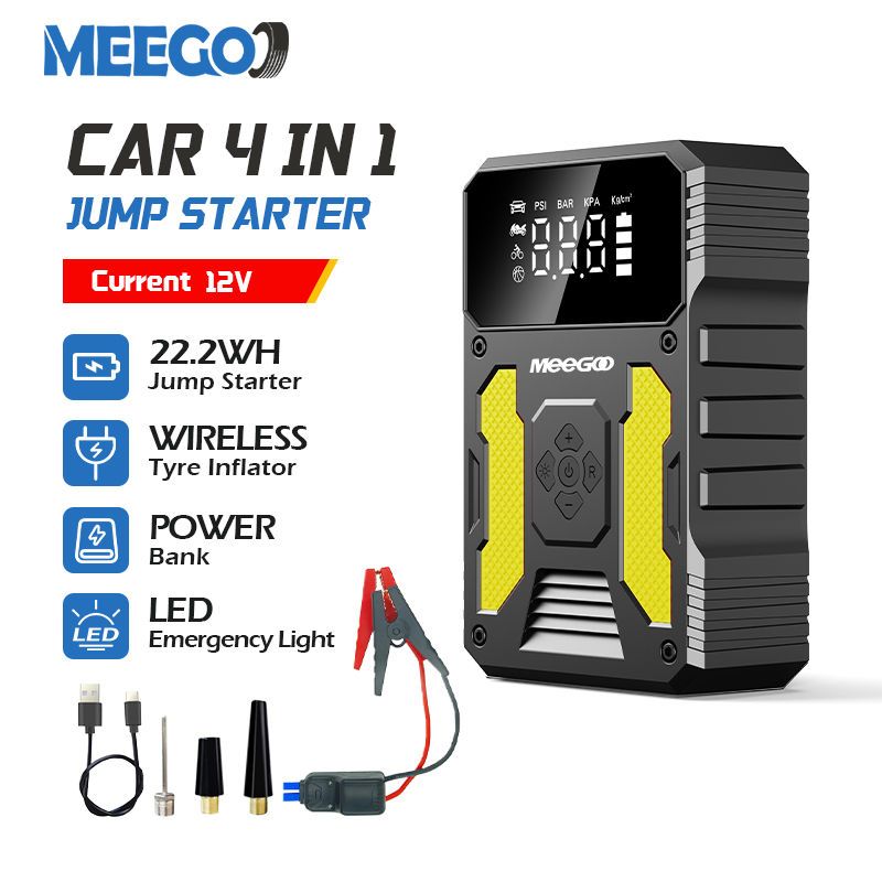 MeeGoo Jump Bank Emergency Starter Power Supply_autovado.com