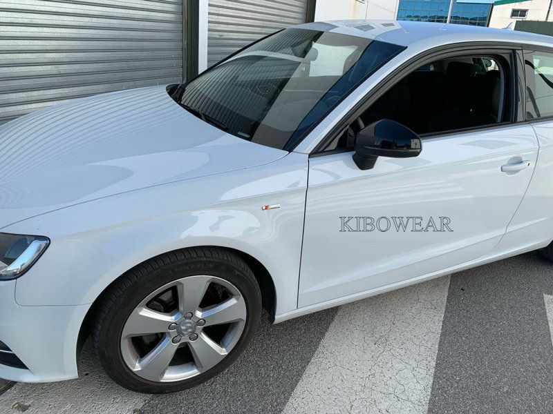 Black Side Wing Mirror Cap Covers for Auto A3 S3 8V 2013 2014 2015 2016 2018 2017 2019 Replace (Glossy Pearl Black) 2020_autovado.com