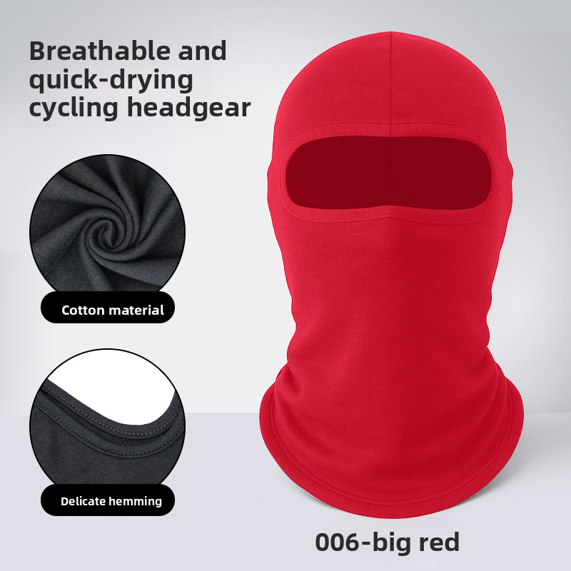New Cycling Sun Protection Mask Neck Guard Full Cotton Dustproof Breathable Head Cover Sunshade Motorcycle Helmet Liner_autovado.com