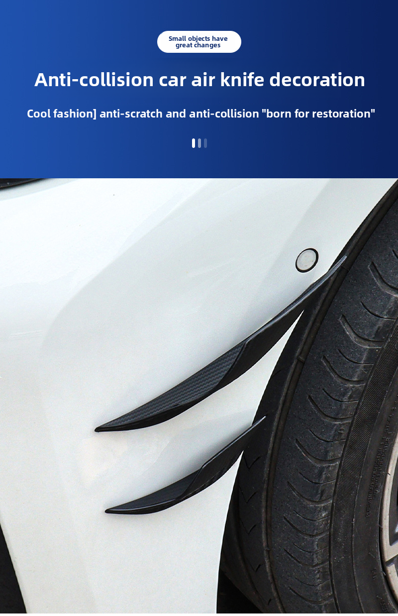 Car Accessories Modified Bumper Carbon Fiber Pattern Extended Universal Spoiler Anti-collision Strip Large Surround Wind_autovado.com