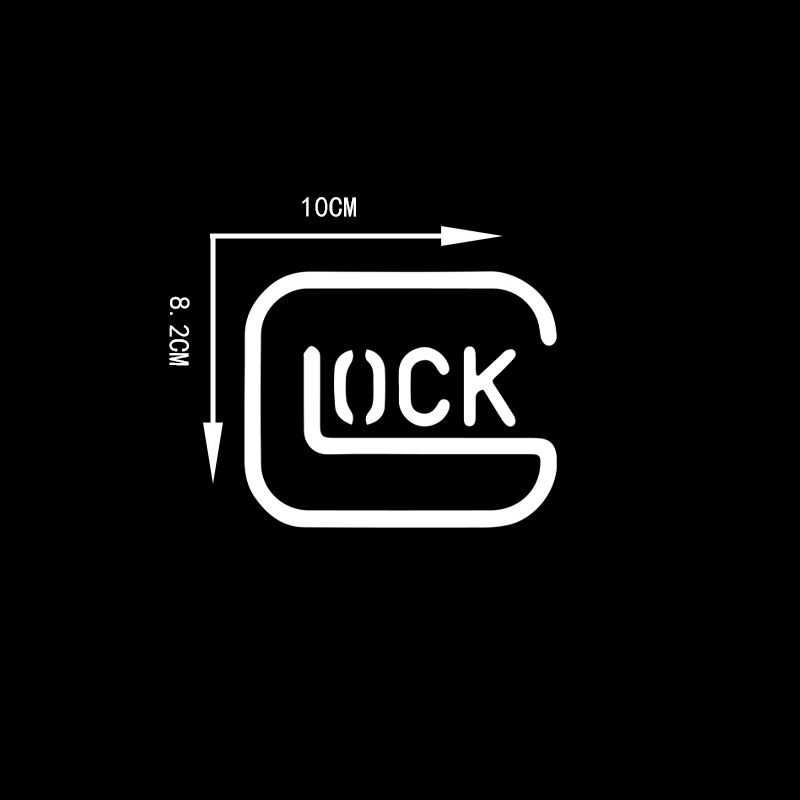personality fashion creative stickers GLOCK English letters car stickers pattern_autovado.com