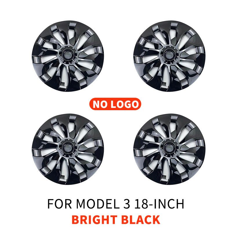 4-piece Set Of Suitable For Tesla Model 3 18inch Replacement Hub Caps 2018-2021_autovado.com