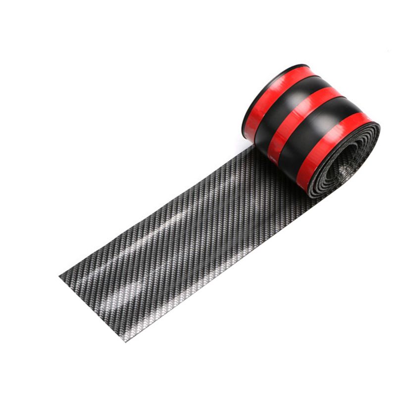 Yuanmheng Car Styling Carbon Fiber Rubber Door Sill Protector Trim Strip Decor Sticker_autovado.com