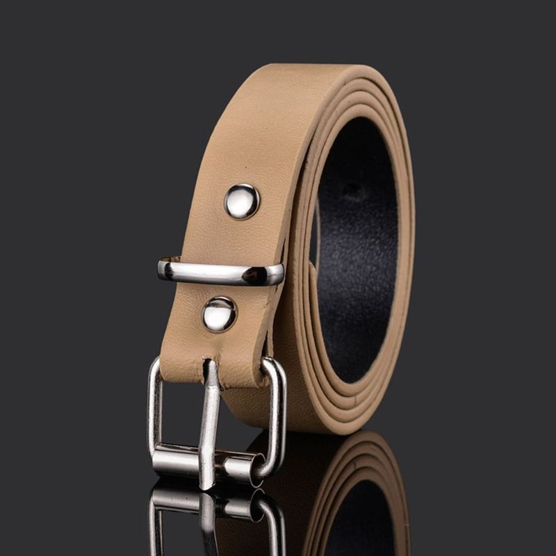 HOT Boys Girls Design Vintage Retro Pin Buckle Waistband Trouser Dress Belts Children Leather Belt Thin Waist Strap_autovado.com