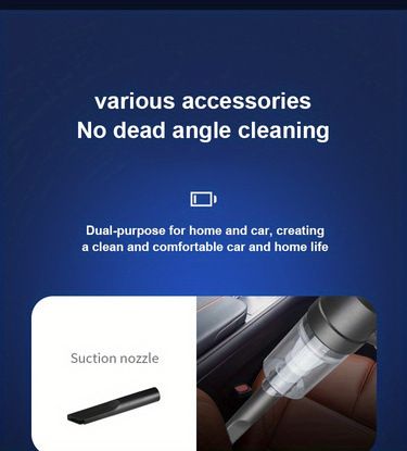 Vacuum Cleaner Car Cleaning High Power Mini Rechargeable Multi Function Blowing And Suction Car Handheld Small Car_autovado.com