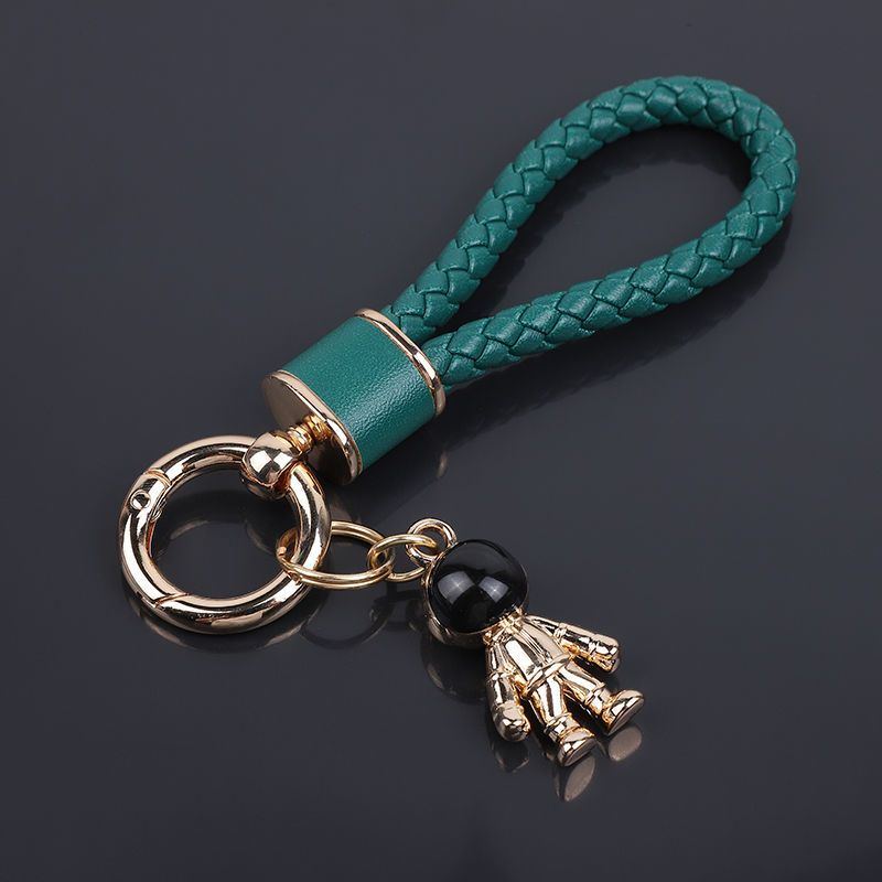Car Key Chain Pendant Women's Men's High End Personality Creative Braided Leather Car Key Chain Cute Ins Internet Celebrity_autovado.com