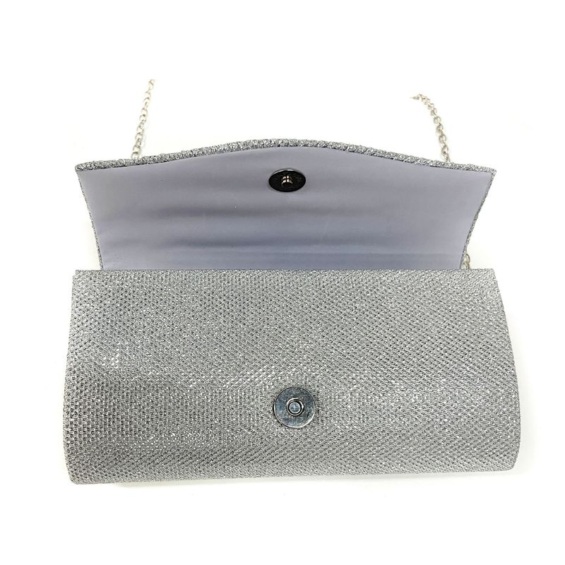 Andralyn Women's Shiny Pleated Dinner Bag Detachable Chain Strap Handbag Wedding Engagement Party Date Party Formal Dress for Ladies_autovado.com