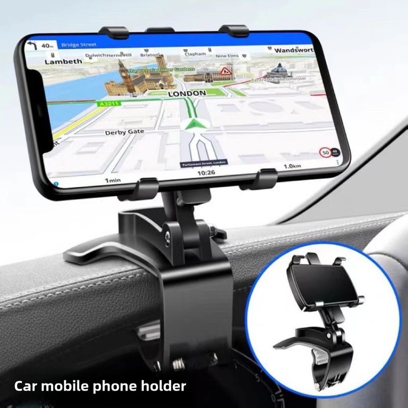 Cross-border car mobile phone bracket car multi-function rotating car dashboard rearview mirror navigation bracket wholesale_autovado.com