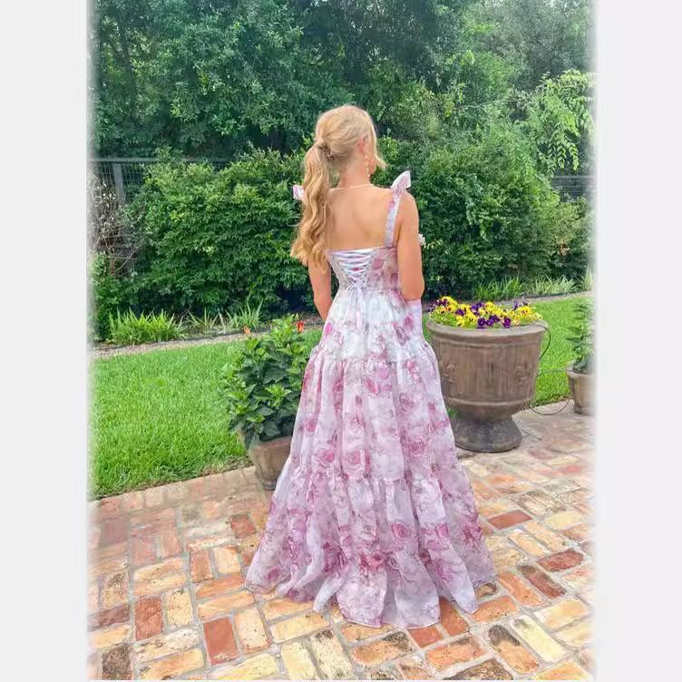 Women's Clothing fashion organza fairy long temperament evening dress_autovado.com