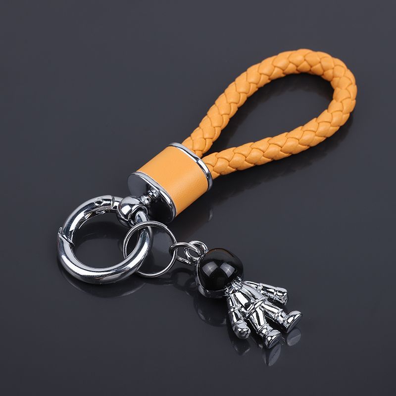 Car Key Chain Pendant Women's Men's High End Personality Creative Braided Leather Car Key Chain Cute Ins Internet Celebrity_autovado.com