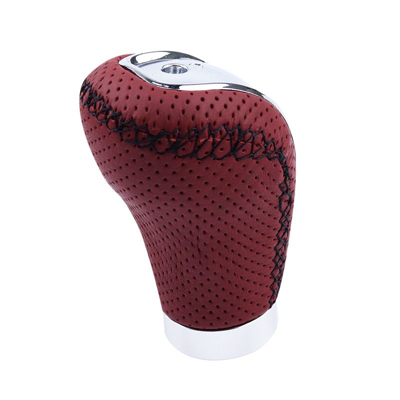 Hot Selling Universal Car PU Rod Ball Handball Genuine Leather Knob 3 Gear Shift Head_autovado.com