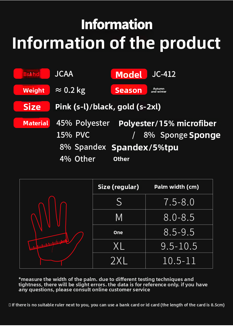 JCCA Winter Riding Anti-Fall Gloves For Men And Women Waterproof Windproof Fleece-Lined Cold-Proof Motorcycle Protective_autovado.com