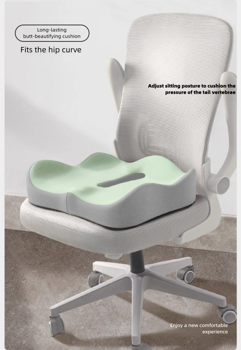 Car Soft Memory Foam Automobile Support Hollow Seat Cushion Slow Pressure Breathable Anti Slip Hip Pad_autovado.com