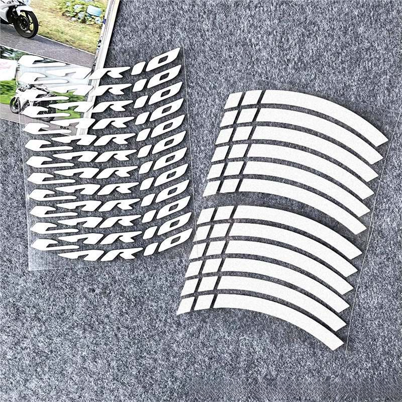 Suitable For Honda VARIO Motorcycle 14inch Wheel Rim Reflective Waterproof Personalized Creative Colorful Tire Warning_autovado.com