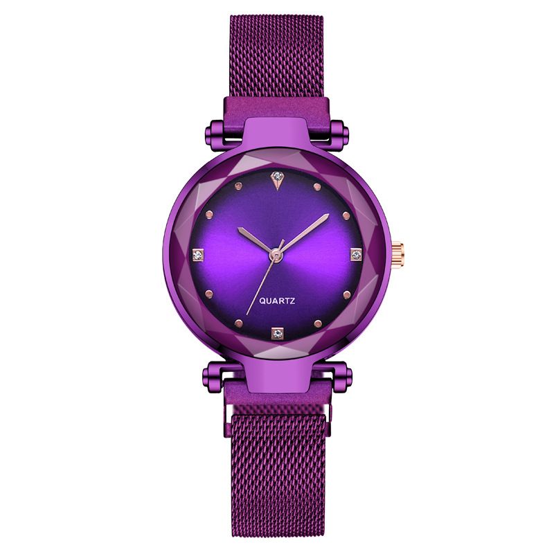 Women's Watch Women's Watch Fashion Diamond Loafing Ferromagnetic Band Quartz Watch Attrite Wrist Watch_autovado.com