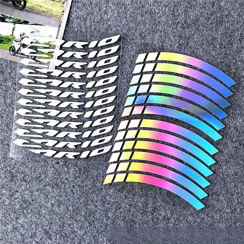 Suitable For Honda VARIO Motorcycle 14inch Wheel Rim Reflective Waterproof Personalized Creative Colorful Tire Warning_autovado.com