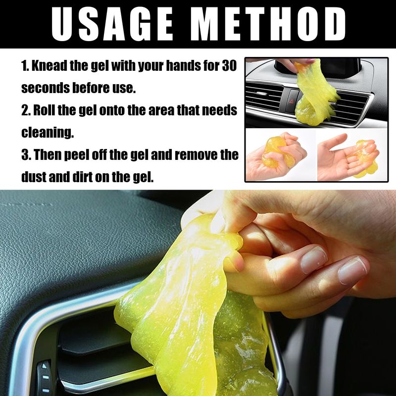 Car Cleaning Gel Wash Free Refurbished Cleaning Portable Decontamination Device For Interior Seats For Cars_autovado.com