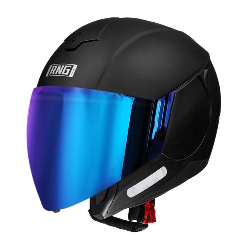 3C Certified Motorcycle Bluetooth Helmet - Lightweight ABS 3/4 Half Helmet For Men & Women, Multi-Color Options With UV-Protective Visors_autovado.com